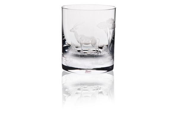 Набор из 6 стаканов для виски Moser Виски сет Редкие животные 370 мл, п/к
