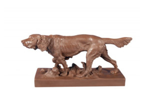 Фигурка Meissen 10 см Легавая собака, Отто Ярл, 1904г