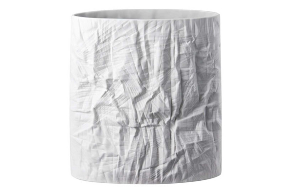 Ваза Rosenthal Структура, белая бумага 31 см, фарфор, Мартин Фрейер