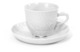 Чашка чайная с блюдцем Meissen Лебединый сервиз 250 мл, белый рельеф