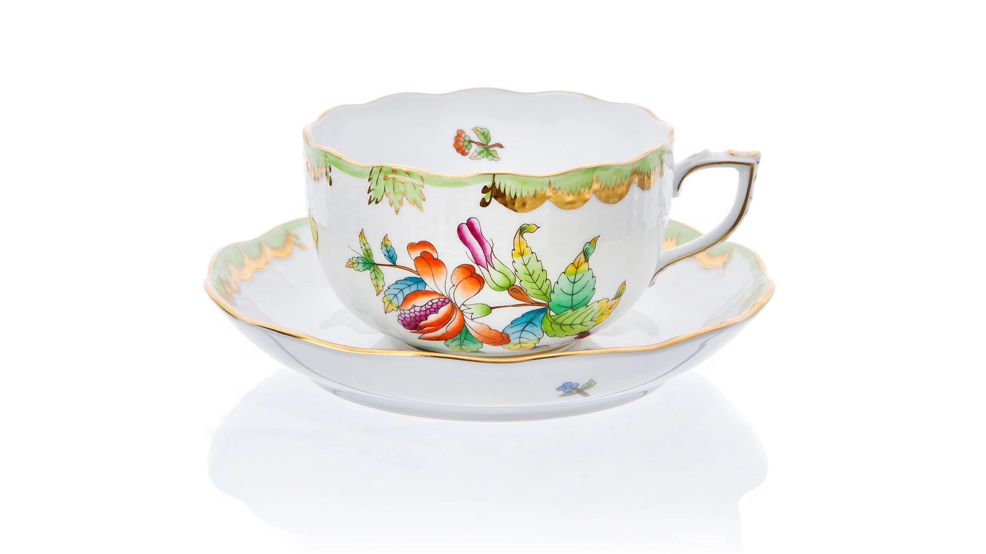 Чашка чайная с блюдцем Herend Виктория 200 мл