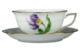 Чашка чайная с блюдцем Herend 250 мл Китти, фиолетовая