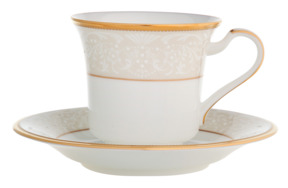 Чашка чайная с блюдцем Noritake Белый дворец 200 мл