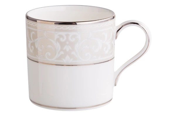 Чашка кофейная с блюдцем Noritake Монтвейл Платиновый кант 90 мл