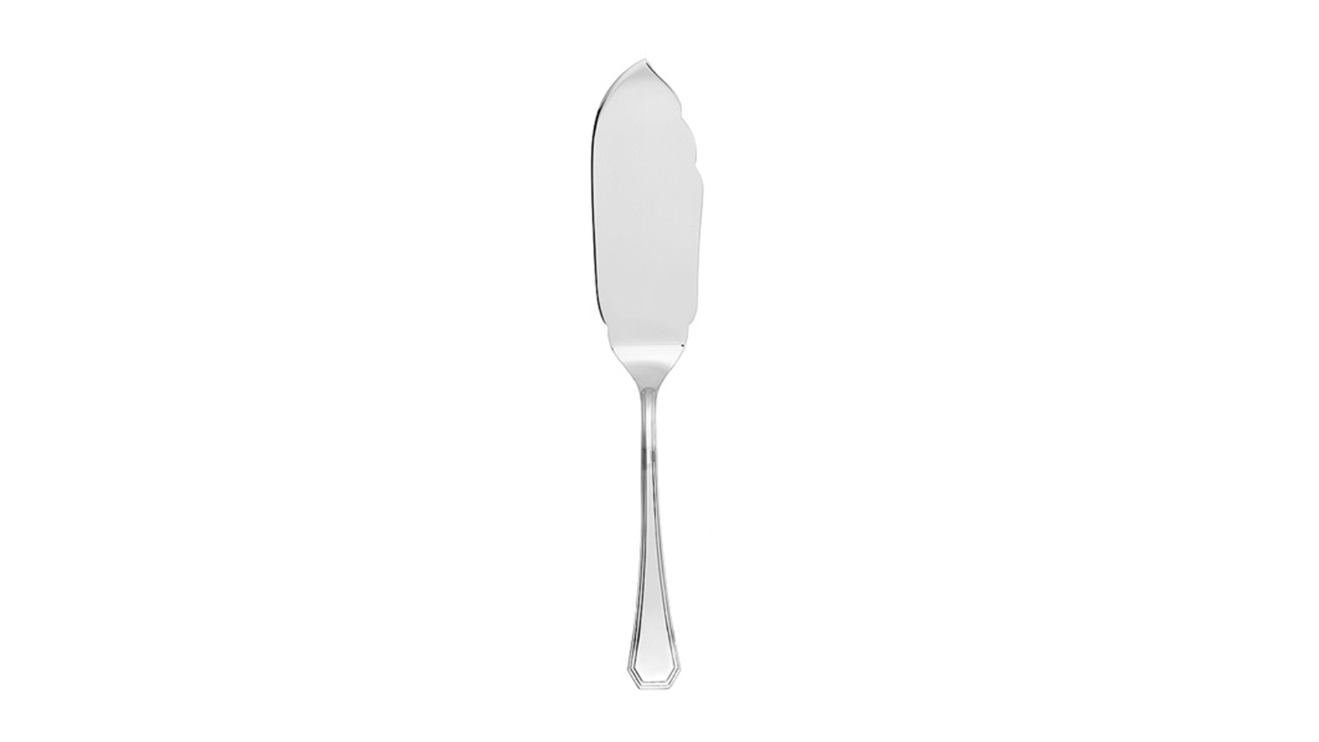 Нож для торта сервировочный 28 см Schiavon Оттагонале, серебро 925пр
