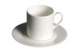 Чашка для эспрессо цилиндрическая с блюдцем Dibbern Белый декор 100 мл