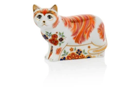 Пресс-папье Royal Crown Derby Кот 10,5см