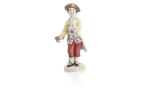 Фигурка Meissen 13 см Мальчик в камзоле , И-ИКэндлер,1740г, пара к 60373