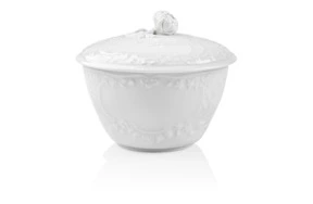 Сахарница Meissen 9 см Новый марсель, белый рельеф