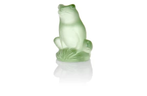 Фигурка Lalique Лягушка, хрусталь, светло-зеленый