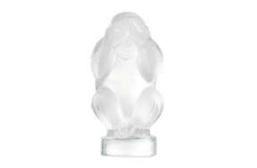 Фигурка Lalique Обезьяна ничего не вижу 6 см, хрусталь