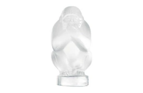 Фигурка Lalique Обезьяна ничего не скажу 6 см, хрусталь