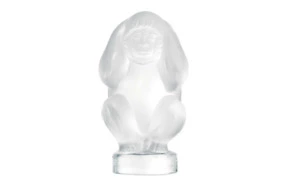 Фигурка Lalique Обезьяна ничего не слышу 6 см, хрусталь