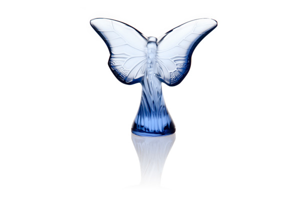 Фигурка Lalique Бабочка, хрусталь, синий
