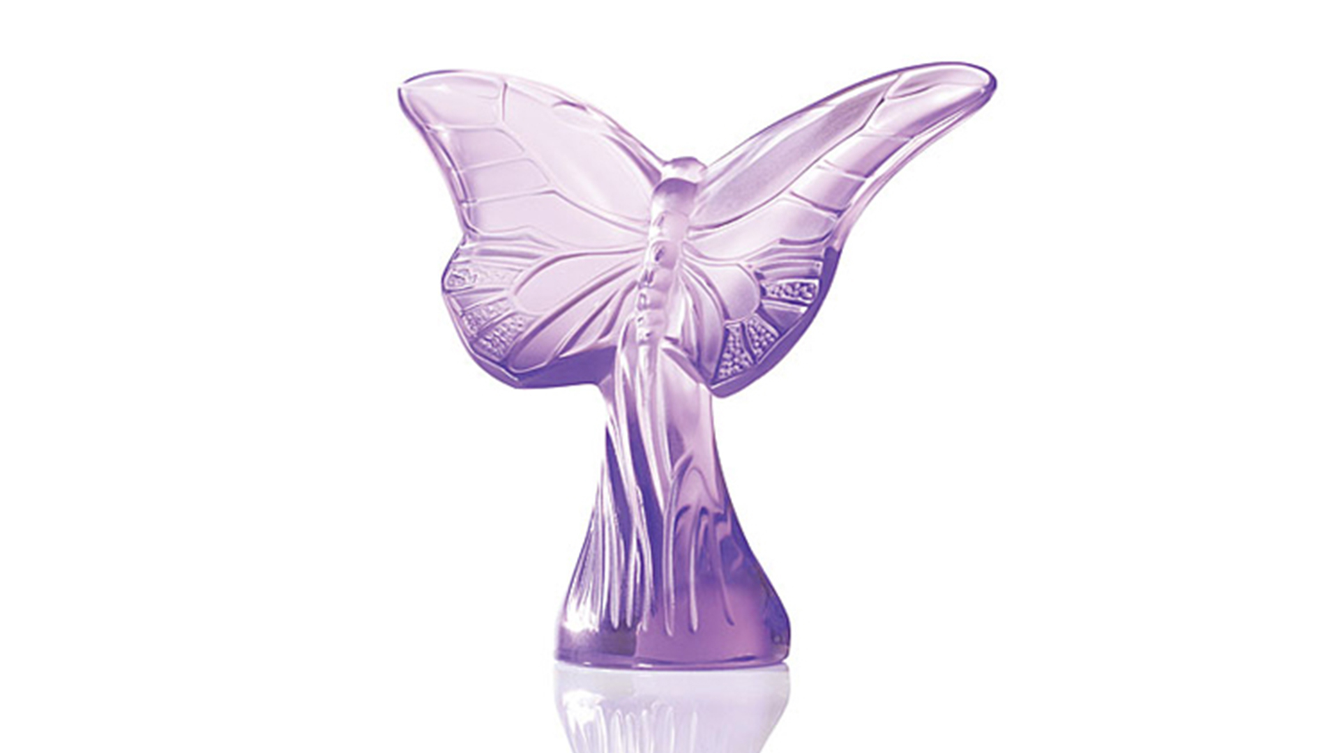 Фигурка Lalique Бабочка, хрусталь, фиолетовый