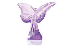Фигурка Lalique Бабочка, хрусталь, фиолетовый
