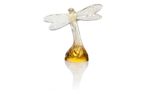 Фигурка Lalique Стрекоза, хрусталь, золотой