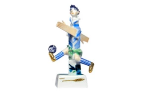 Фигурка Meissen 11 см Игрок в футбол , ПШтранг СПОРТ