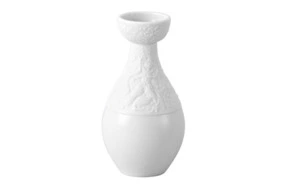 Ваза Rosenthal Волшебная флейта 11см, фарфор, белая, глазурь, п/к (Бйорн Виинблад, 2012г)