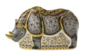 Пресс-папье Royal Crown Derby Носорог 20см