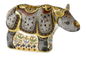 Пресс-папье Royal Crown Derby Детеныш носорога 15см