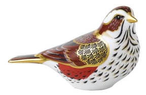 Пресс-папье Royal Crown Derby Дрозд-белобровик 14см (эксклюзив 2012)