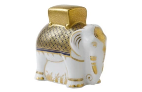 Пресс-папье Royal Crown Derby Слон 15см (синий)