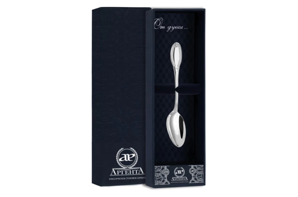 Не использовать__Ложка кофейная АргентА Classic Император 13,8 г, серебро 925