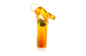 Фигурка Cristal de Paris Леопард 23 см, хрустальное тесто