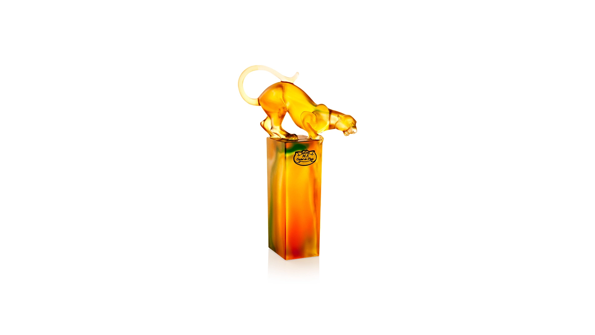 Фигурка Cristal de Paris Леопард 23 см, хрустальное тесто