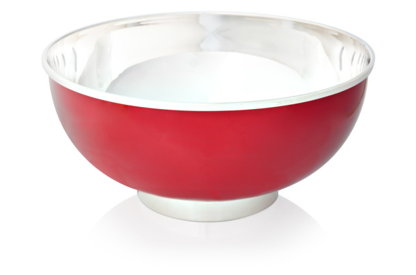 Чаша круглая 26см Schiavon Дизайн-микс, красный лак
