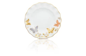 Тарелка закусочная Royal Crown Derby Королевская бабочка 21,5см (цветная)