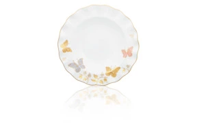 Тарелка суповая Royal Crown Derby Королевская бабочка 21,5см (цветная)