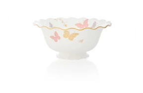 Салатник круглый Royal Crown Derby Королевская бабочка 24,5см (цветной)