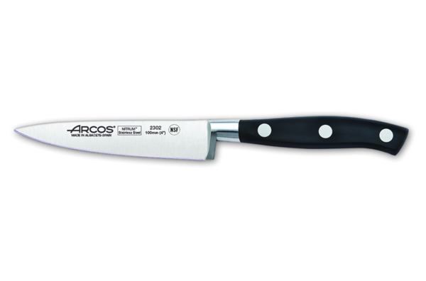 Нож кухонный для чистки Arcos "Riviera" 10см, кованая сталь