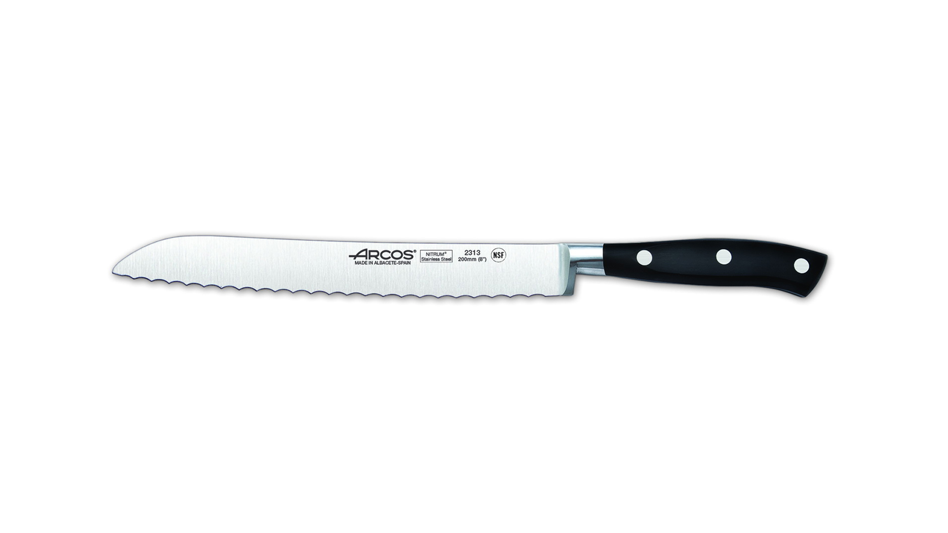 Нож кухонный для хлеба Arcos "Riviera" 20см, кованая сталь