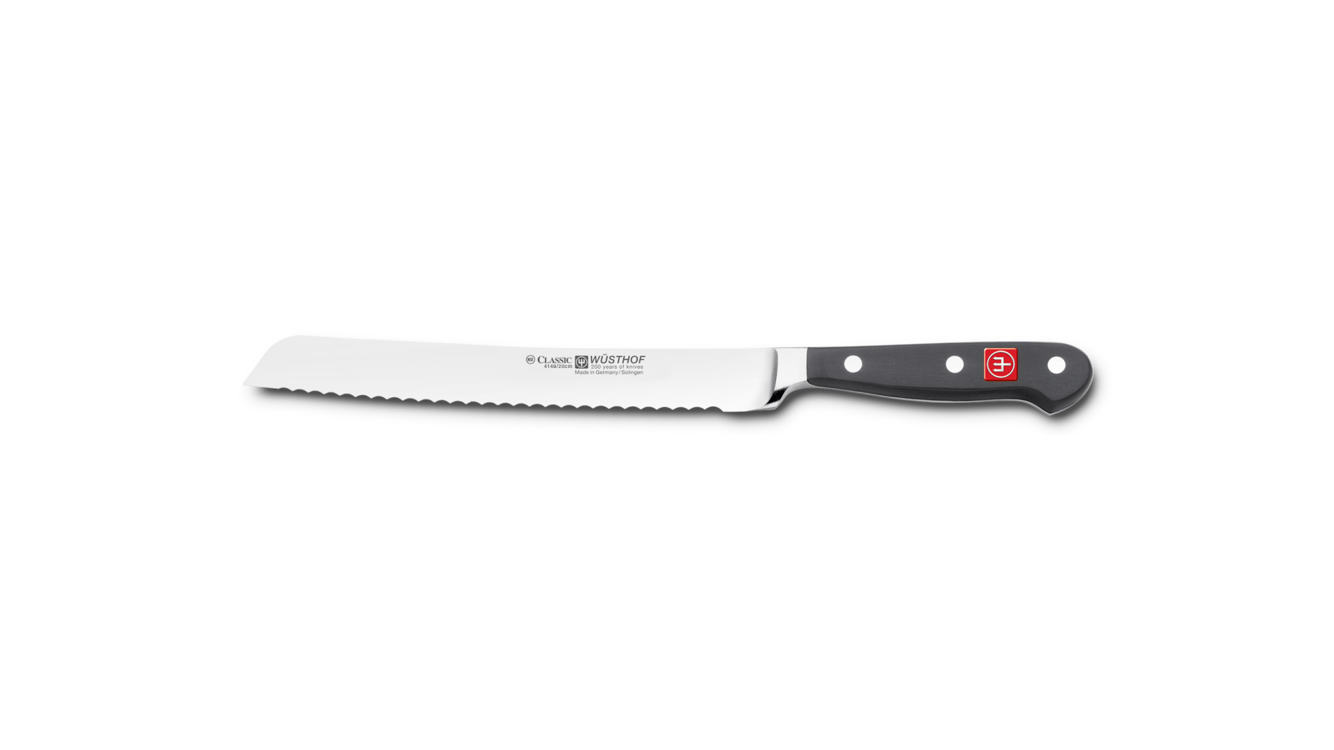 Нож для хлеба Wuesthof Classic 20 см, сталь кованая