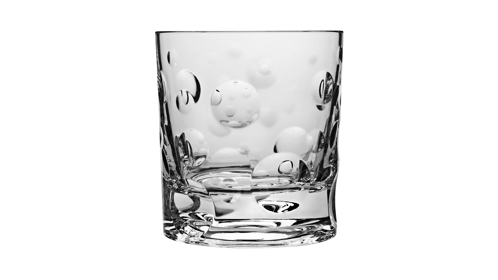 Стакан вращающийся для виски Shtox Капли 320 мл, хрусталь, п/к, 009