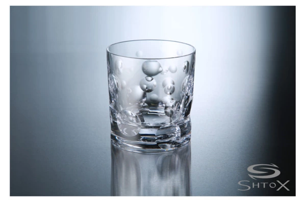 Стакан вращающийся для виски Shtox Капли 320 мл, хрусталь, п/к, 009