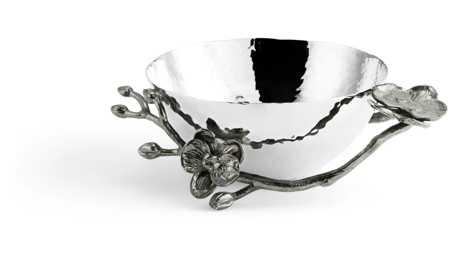 Чаша для орехов Michael Aram Чёрная орхидея 15 см, сталь нержавеющая