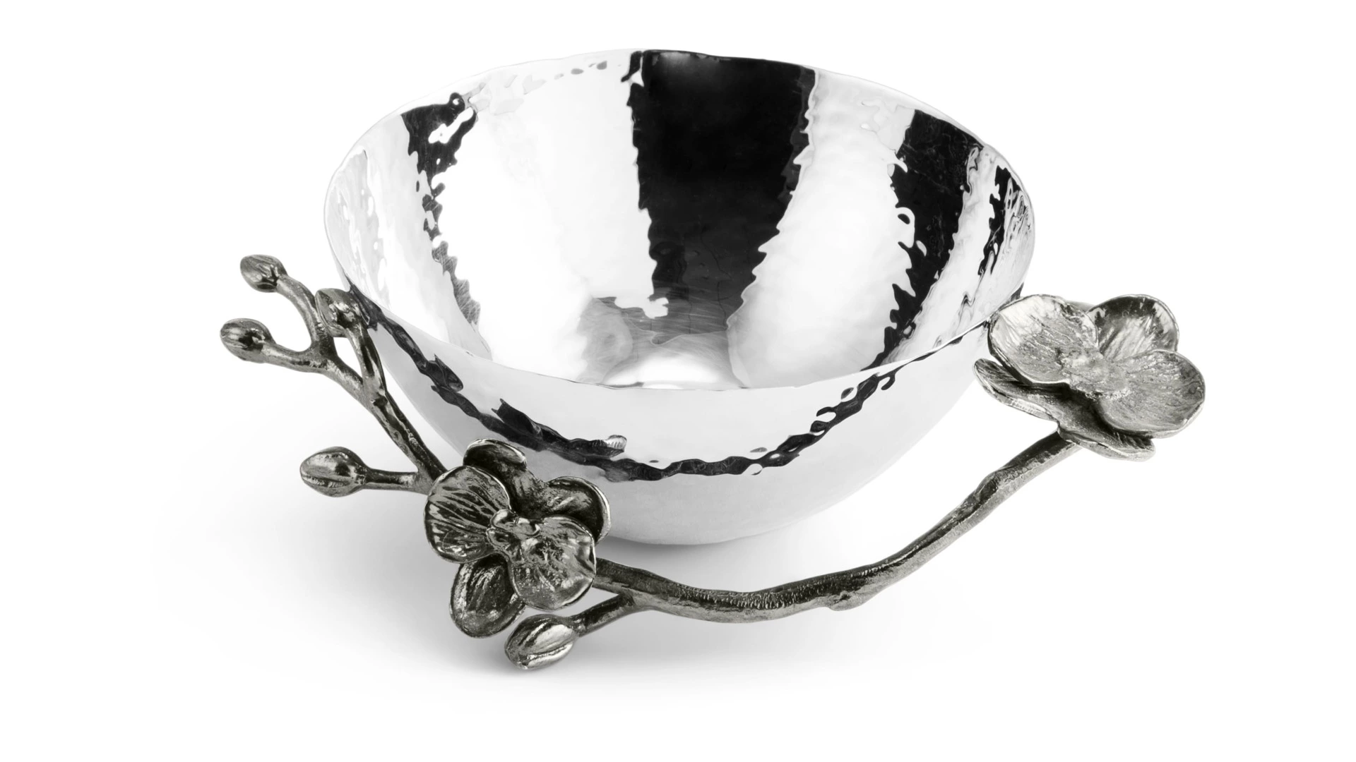 Чаша для орехов Michael Aram Чёрная орхидея 15 см, сталь нержавеющая