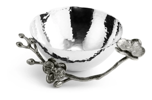 Чаша для орехов Michael Aram Чёрная орхидея 15 см, сталь нержавеющая