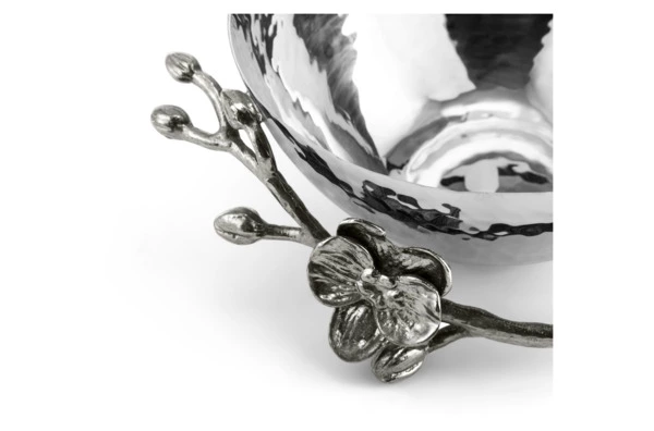 Чаша для орехов Michael Aram Чёрная орхидея 15 см, сталь нержавеющая