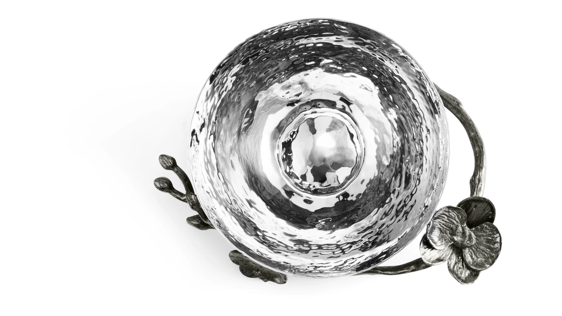 Чаша для орехов Michael Aram Чёрная орхидея 15 см, сталь нержавеющая