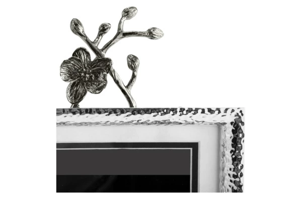 Рамка для фото на подставке Michael Aram Черная орхидея 13х18 см, сталь нержавеющая, серебристая
