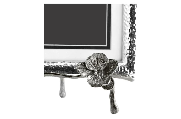 Рамка для фото на подставке Michael Aram Черная орхидея 13х18 см, сталь нержавеющая, серебристая