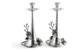 Набор подсвечников Michael Aram Черная орхидея 28 см, 2 шт, серебристый