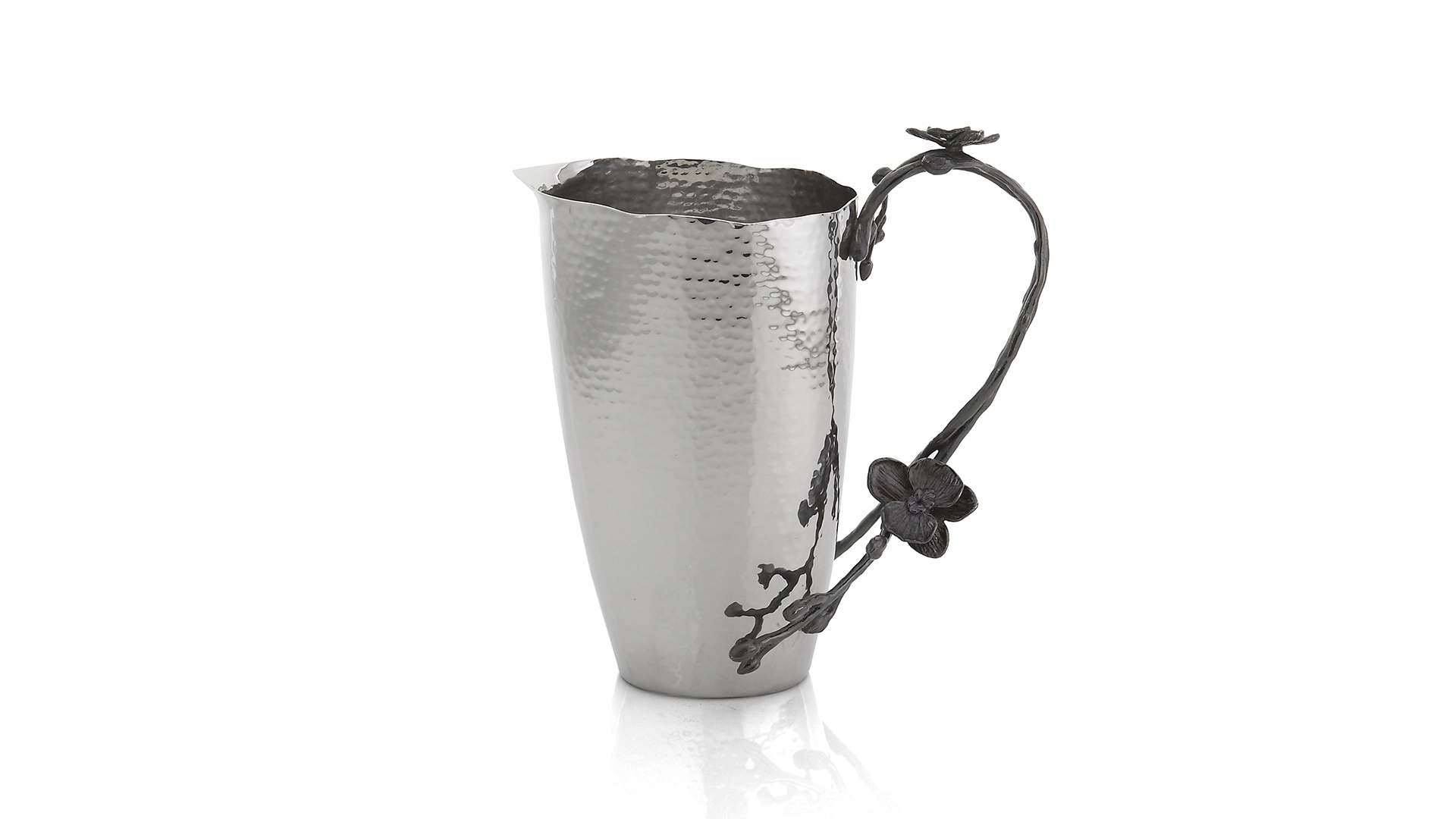 Кувшин Michael Aram Чёрная орхидея 1,6л, серебристый