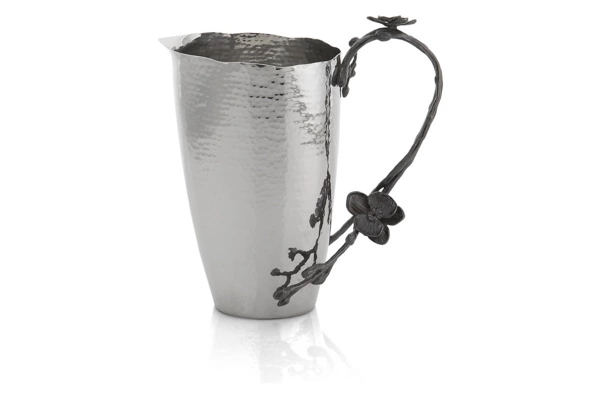 Кувшин Michael Aram Чёрная орхидея 1,6л, серебристый
