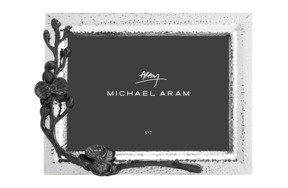 Рамка для фото Michael Aram Чёрная орхидея 13х18 см, серебристая